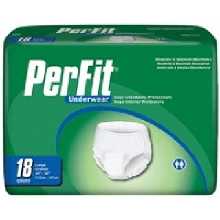 First Quality Products PF-513 - UNDERWEAR, PROTECTIVE, PER-FIT, LG, 44-5, 72 EA/CS