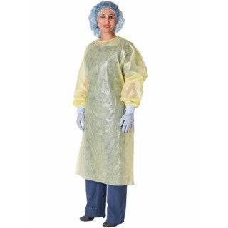 Cardinal Health 7100PG - GOWN, ISO, IMP, YELLOW, UNIV, KNIT CUFF, 10 PER/PK