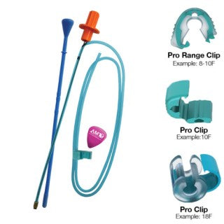 Applied Medical Technology 4-420506 - AMT Bridle Pro Nasal Tube Retaining System - 5Fr-6Fr AMT Bridle Pro Range Clip, (Purple), 5/BX