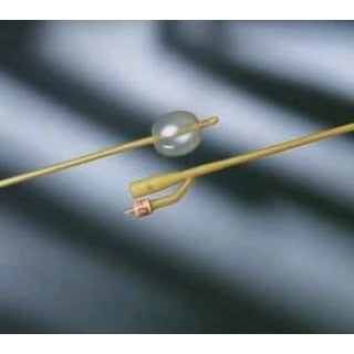 C.R. Bard 0102L14 - Foley Catheters, Lubricath, 2-Way, Specialty, Tiemann Model, Medium Olive Coude Tip, Single Drainage Eye , Balloon 5cc, 14FR, 12/CS