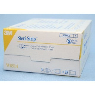 3M W8514 - Steri-Strip Sys 1-7/8x1/2" Wound Closur 4x25/CS