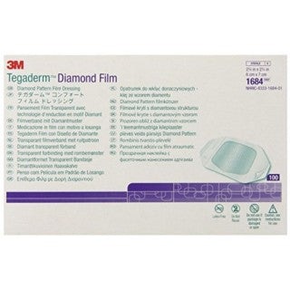 3M 1684 - TEGADERM, DSG, 2 3/8 X 2 3/4 DIAMOND, 400/CS