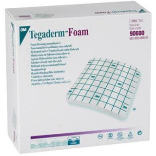 3M 90600 - Dressing Tegaderm Foam 2"x2" 10x4/CS