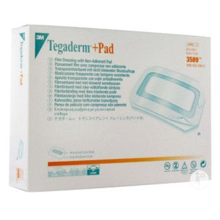 3M 3589 - DRESSING TEGADERM TRANSPARENT 3 1/2X6 IN W/ ABSORB PAD