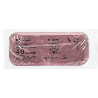 Covidien SC5627G - SUTURE, CAPROSYN, ABSORB, 4-0, VL, 18, P-12, 12/BX