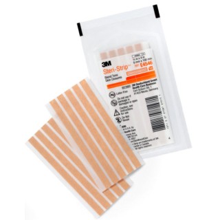 3M E4546 - STRIP, CLOSURE, SKIN, ELASTIC, 1/4"X4", 200 PK/CS, 4 BX/CS