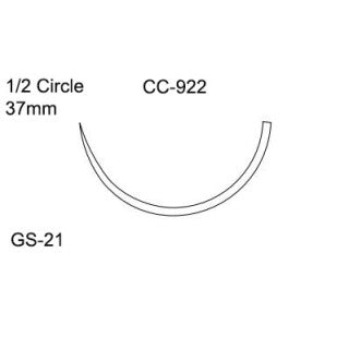 Covidien CC922 - SUTURE, CAPROSYN 3/0 36IN UNDYED GS21 90, 36/BX