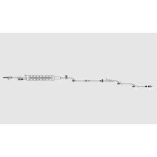 Alaris Medical 2441-0007 - Alaris Pump Module set 150mL Burette (SmartSite) Smallbore Roller, Slide Clamp, 3 SmartSite needle-free valve