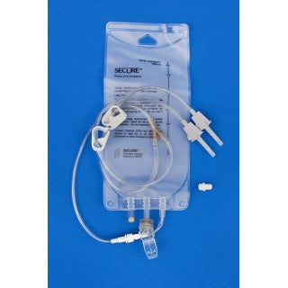 Metrix-Secure 66100 - 1000ml EVA Gravity Bag 2 Leg Detachable, 50/CS