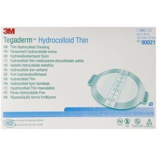 3M 90021 - DRESSING TEGADERM HYDROCOLLOID OVAL 10/BX 10BX/CA