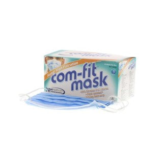 Sultan Healthcare 20326 - Com-Fit EL Mask Hi-Filtration, ASTM Level-1, Blue 40/BX