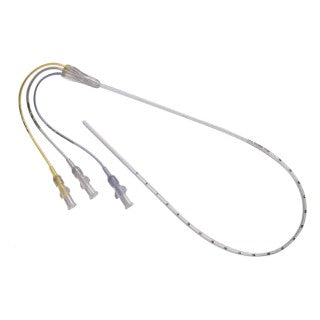 Covidien 8888160648 - Argyle Polyurethane Umbilical Vessel Catheter, Triple Lumen, 5 Fr/Ch (1.7 mm) x 15" (38.1 cm) 18/21/21 G (1.3/0.8/0.8 mm) 0.32 mL, 0.19 mL, 0.19 mL, 5/CS