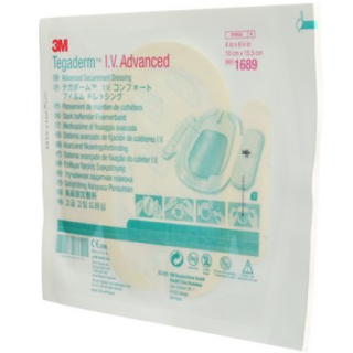 3M 1689 - DRESSING, TEGADERM IV, ADVANCED, 4"X6 1/8", 100/CS