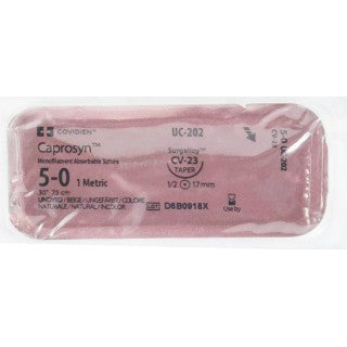 Covidien UC202 - Suture Caprosyn Mono Vio CV23 5-0 30" 36/BX