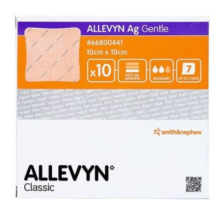 Smith & Nephew 66800441 - ALLEVYN AG GENTLE 10X10CM