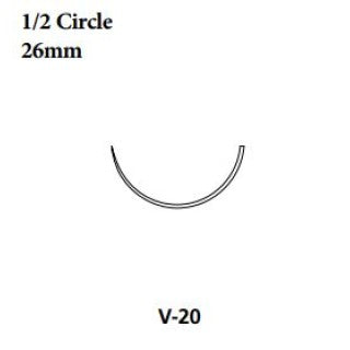 Covidien GC124 - SUTURE, ABSORB, CAPROSYN, 0, UNDYED, 30", V-20, 36/BX