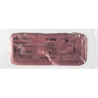 Covidien SC5588G - Suture Caprosyn Mono Vio P13 6-0 18" 12/BX