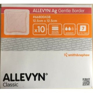 Smith & Nephew 66800438 - ALLEVYN AG GENTLE BORDER 12,5X12,5CM