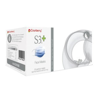 Cranberry USA S3160B - ASTM Level-3 S3+ Earloop Face Mask Blue 50/Bx